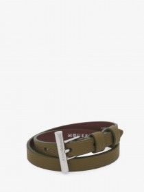 Män T-Bar Dubbel Wrap Armband i Militär Grön